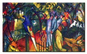 August Macke Bilder - Zoologischer Garten I-70 x 120 cm