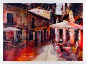 Blai Tomás Ibánez - CAFE - original Gemälde auf Leinwand - Unikat