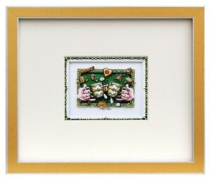 Branko - TEA TIME - Original 3D Bild handsigniert-gold-silber