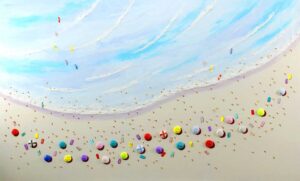 CASIMIRO - Vamos a la playa - original Gemälde auf Leinwand