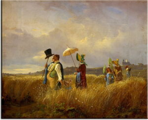 Carl Spitzweg Bilder - Der Sonntagsspaziergang-20 x 30 cm