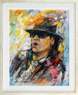 Christian Henze Bilder - UDO LINDENBERG - ROCKSTAR - original Gemälde auf Holz