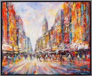 Christian Henze - NEW YORK EMPIRE - original Gemälde auf Leinwand