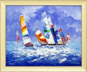 Christopher LUCCA - SEGELSCHIFFE  - Originalgemälde - UNIKAT