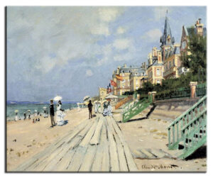 Claude Monet Bilder - Am Strand von Trouville-40 x 50 cm