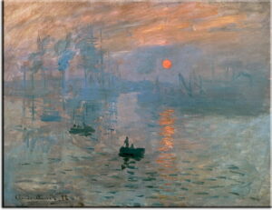 Claude Monet Bilder - Impression - Le soleil levant-80 x 100 cm
