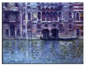 Claude Monet Bilder - Palazzo da Mula in Venedig-50 x 70 cm