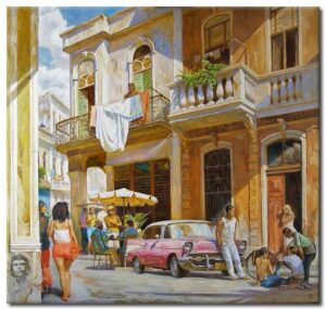 Diego Santos -  Havanna Streetlife-50 x 50 cm