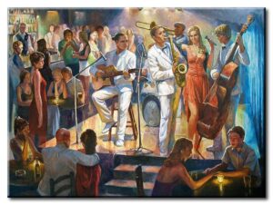 Diego Santos - Jazznight auf Kuba-30 x 40 cm