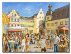 Diego Santos - Koblenz - Jesuitenplatz-90 x 120 cm