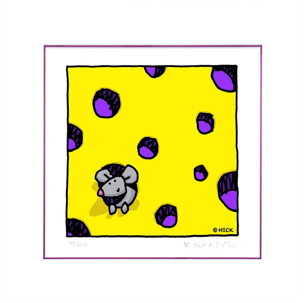 Ed Heck - CHEESE RELEASE ME - Original PIGMENTGRAFIK