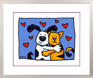 Ed Heck - THE SNUGGLE IS REAL - Original PIGMENTGRAFIK