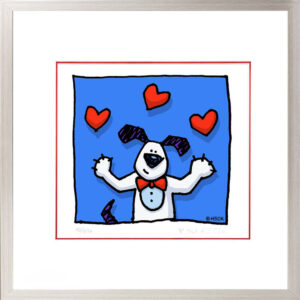 Ed Heck - THREE OF HEARTS - Original PIGMENTGRAFIK