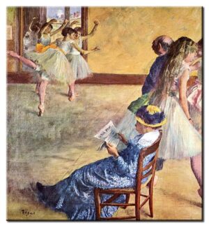 Edgar Degas Bilder - Tanzunterricht bei Madame Cardinal-50 x 50 cm