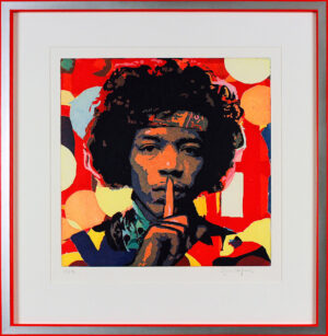 Gerhard Hofmann Bilder - JIMI HENDRIX - Original Grafik handsigniert