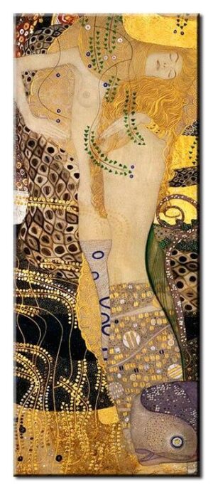 Gustav Klimt Bilder - Wasserschlangen I-60 x 150 cm