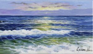 JOAN PUERTO CORNELLA - SPIEL DER WELLEN - Originalgemälde