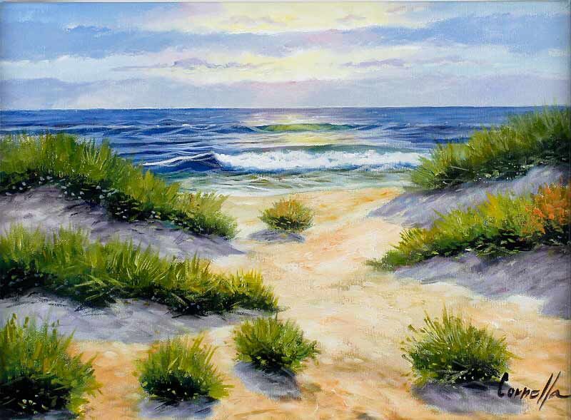 JOAN PUERTO CORNELLA - WELLENGESANG - Originalgemälde