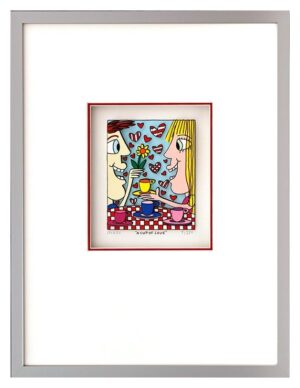 James Rizzi - A Cup of LOVE  - Original 3D Bild drucksigniert