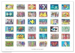 James Rizzi - A PART OF MY ART - Original 3D Bild drucksigniert