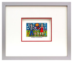 James Rizzi - A PEACE OF ROMANCE  - Original 3D Bild drucksigniert-alurahmen-AP ...
