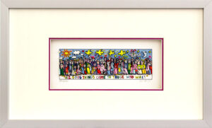 James Rizzi - ALL GOOD THINGS COME TO THOSE WHO WAIT  - Original 3D Bild drucksi...
