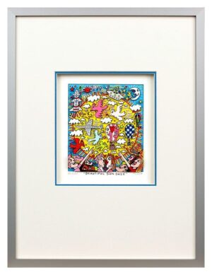 James Rizzi - BEAUTIFUL SUN DAZE - Original 3D Bild drucksigniert