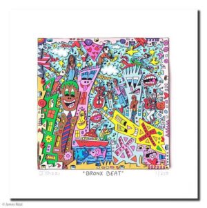 James Rizzi - BRONX BEAT - Original 3D Bild drucksigniert