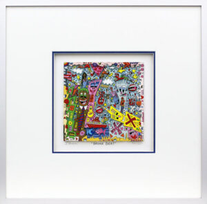 James Rizzi - BRONX BEAT - Original 3D Bild drucksigniert
