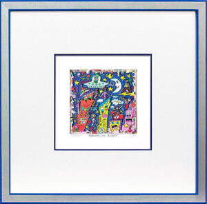 James Rizzi - BROOKLYN BLUES - Original 3D Bild drucksigniert