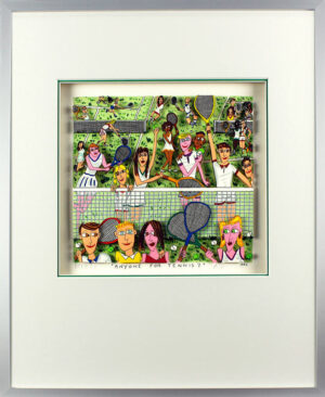 James Rizzi Bilder - ANYONE FOR TENNIS? - HANDSIGNIERT