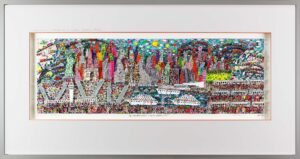 James Rizzi Bilder - All Roads lead to NEW YORK CITY - HANDSIGNIERT