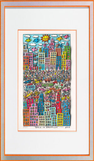 James Rizzi Bilder - BACK IN BROOKLYN - HANDSIGNIERT
