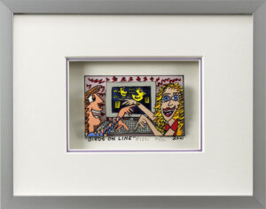 James Rizzi Bilder - BIRDS ON LINE - HANDSIGNIERT