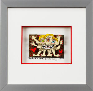 James Rizzi Bilder - GIVE ME A HUG - Handsigniert