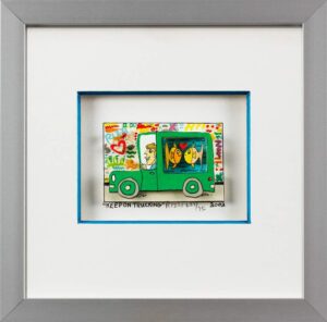 James Rizzi Bilder - KEEP ON TRUCKING - Handsigniert