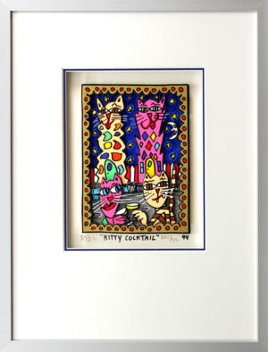 James Rizzi Bilder - KITTY COCKTAIL - HANDSIGNIERT