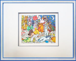 James Rizzi Bilder - LIBERTY LEADING THE PEOPLE - HANDSIGNIERT