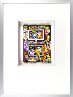 James Rizzi Bilder - LINK INTO LIFE - HANDSIGNIERT