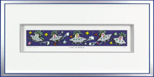 James Rizzi Bilder - LOST IN SPACE - Original 3D Bild drucksigniert