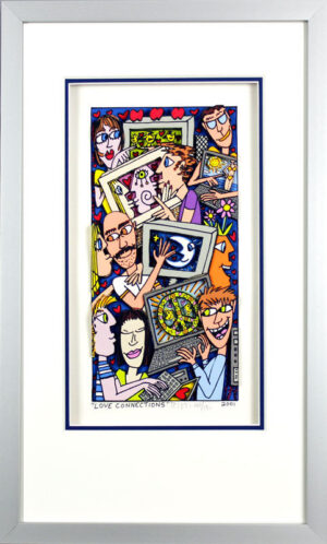 James Rizzi Bilder - LOVE CONNECTIONS - HANDSIGNIERT