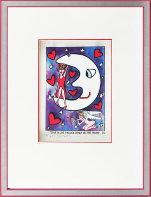 James Rizzi Bilder - LOVE IS LIKE FINDING CANDY ON THE MOON - HANDSIGNIERT