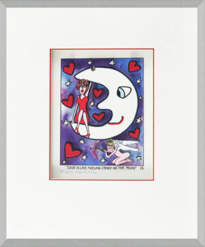 James Rizzi Bilder - LOVE IS LIKE FINDING CANDY ON THE MOON - HANDSIGNIERT