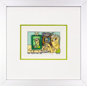 James Rizzi Bilder - ME PAINTING ME - Handsigniert