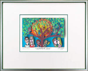 James Rizzi Bilder - SUMMER LOVE - original 3D-Bildobjekt
