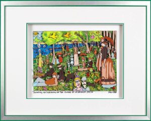 James Rizzi Bilder - SUNDAY AFTERNOON ON THE ISLAND OF LA GRANDE JATTE-HANDSIGNI...