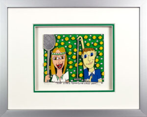 James Rizzi Bilder - She likes Tennis - He likes Golf - HANDSIGNIERT