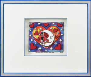 James Rizzi Bilder - THE MOON IS A FRIEND OF YOUR HEART - HANDSIGNIERT