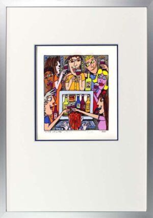 James Rizzi Bilder -  WINE ON LINE - HANDSIGNIERT