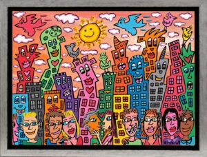 James Rizzi CITY OF ROMANCE - 2D-Pigmentgrafik